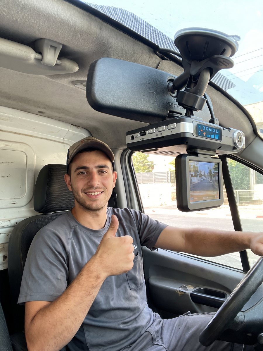 אור, שליח, ברכב העבודה עם ShieldCam